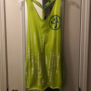 BUNDLE: two Zumba cut-up tanks